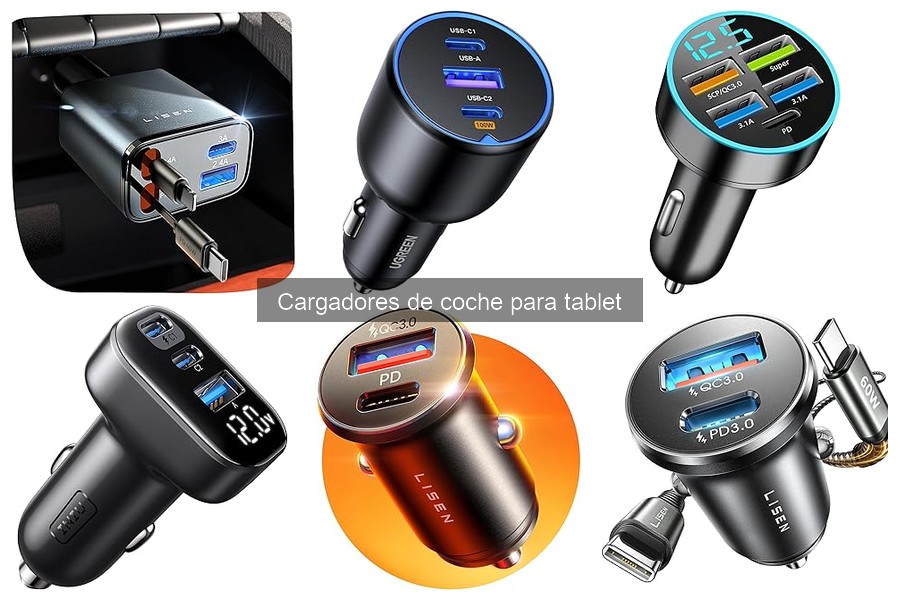 Comparativa de Cargadores de Coche para Tablet: Mejores Marcas