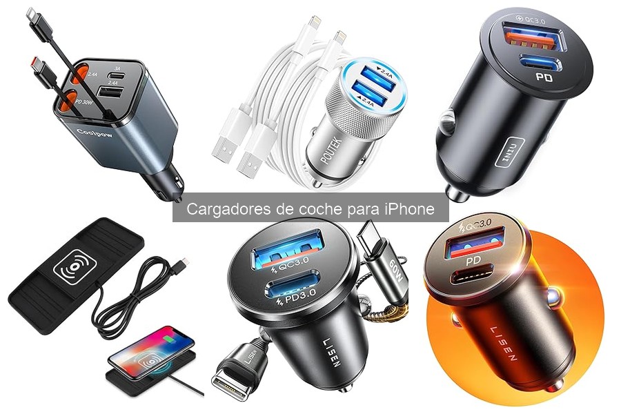 Comparativa de Cargadores de Coche Rápidos para iPhone