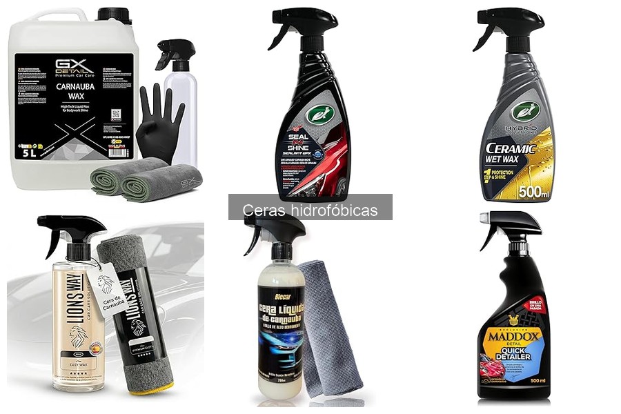 Comparativa de ceras hidrofóbicas: GxDetail vs. Turtle Wax