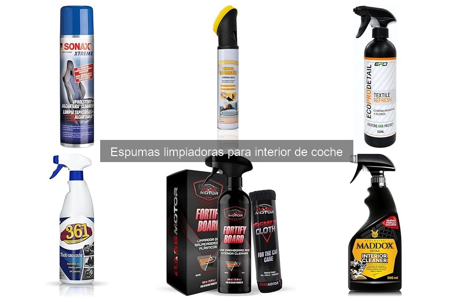 Comparativa de Espumas Limpiadoras para Interior de Coche