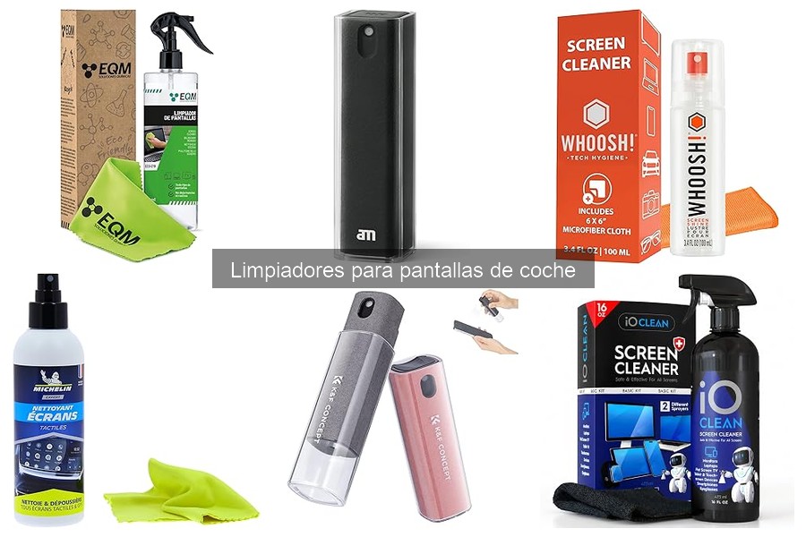 Comparativa de Limpiadores para Pantallas de Coche