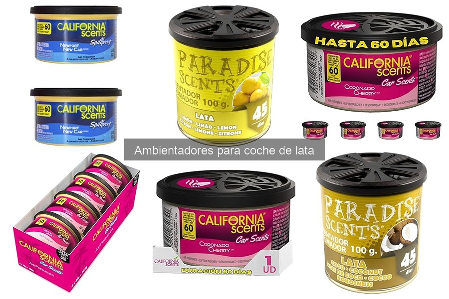 Comparativa de los Mejores Ambientadores para Coche de Lata