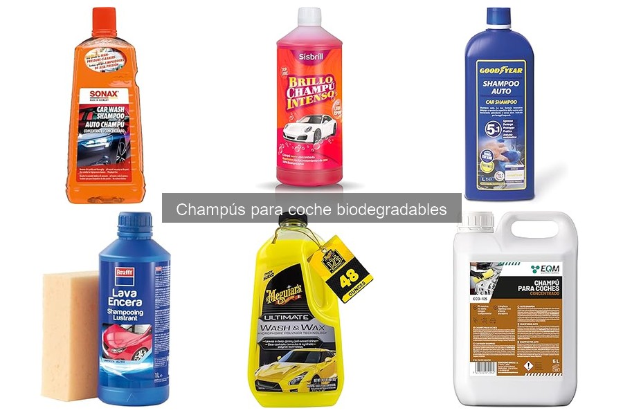 Comparativa de los Mejores Champús Biodegradables para Coche