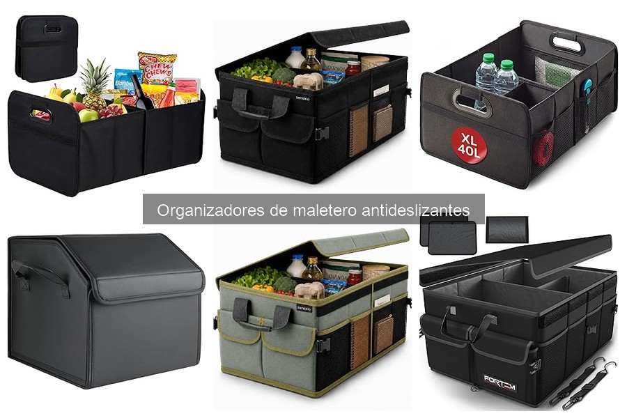Comparativa de materiales en organizadores de maletero antideslizantes