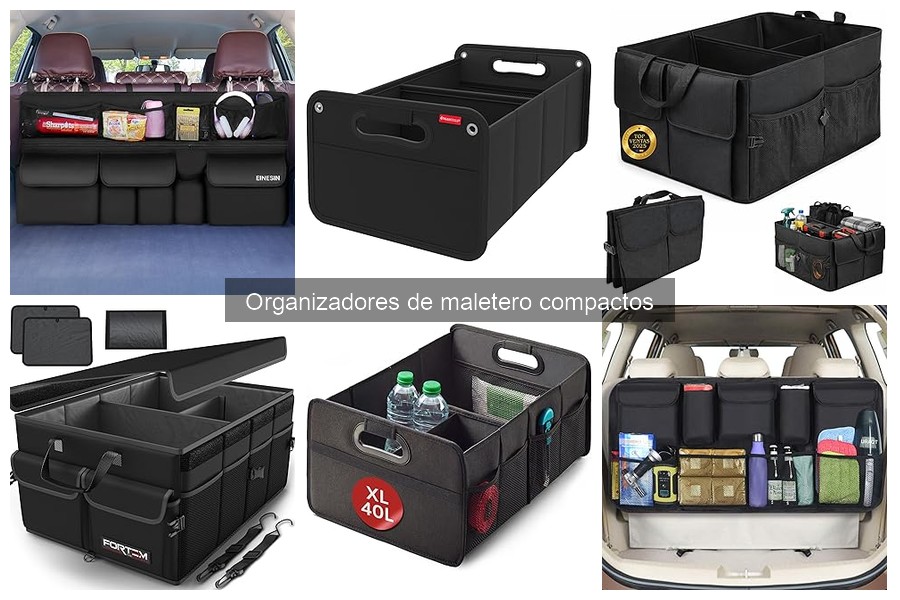 Comparativa de organizadores de maletero compactos para coche