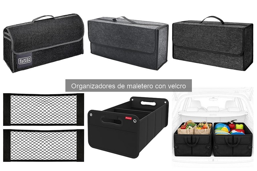 Comparativa organizadores de maletero con velcro y otros