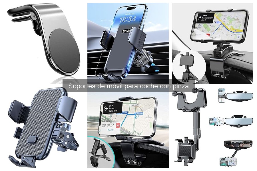 Comparativa: Soportes de móvil para coche con y sin pinza