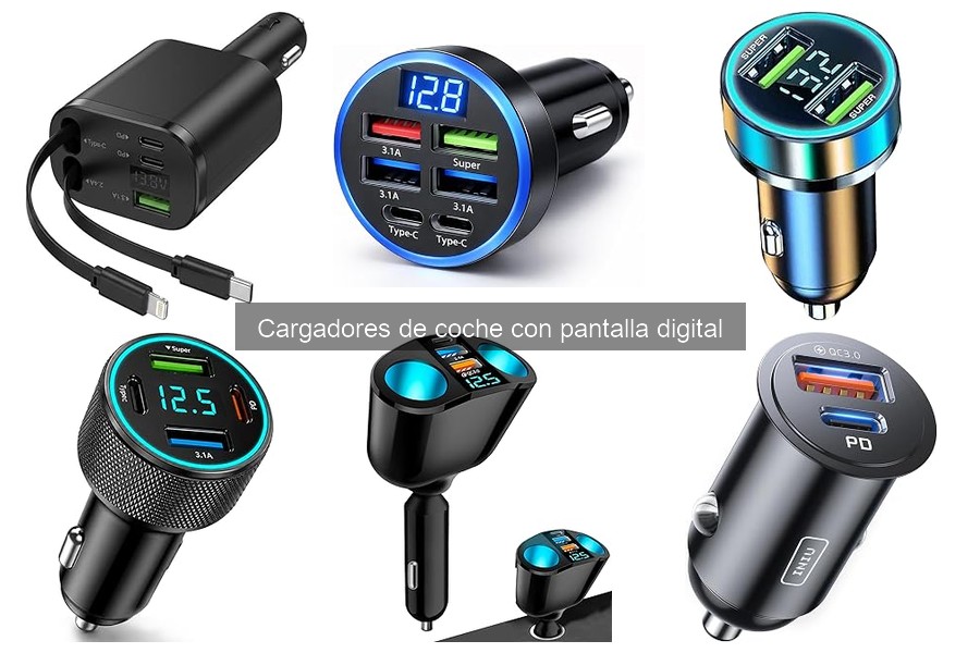Comprendiendo los Cargadores de Coche con Pantalla Digital