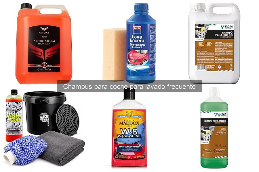 ¿Cuánto cuesta un champú para coche y dónde comprarlo?