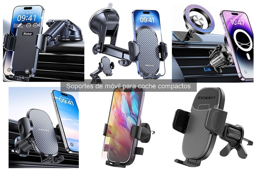 ¿Cuánto cuesta un soporte de móvil compacto para coche?