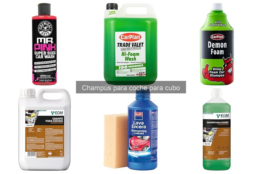 Descubre qué es un champú para coche para cubo