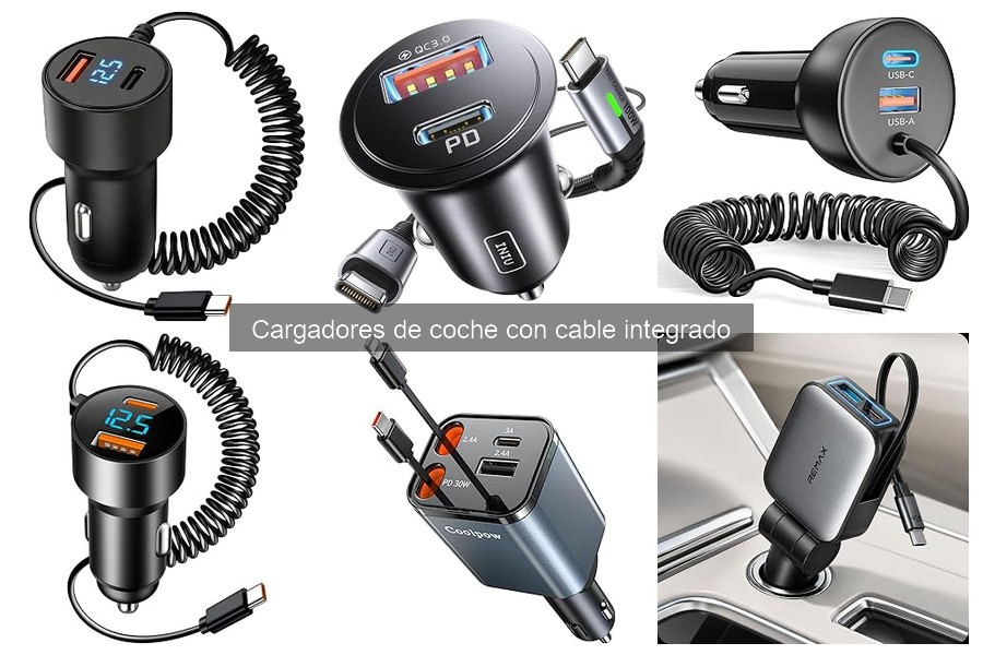 ¿Dónde comprar cargadores de coche con cable integrado?