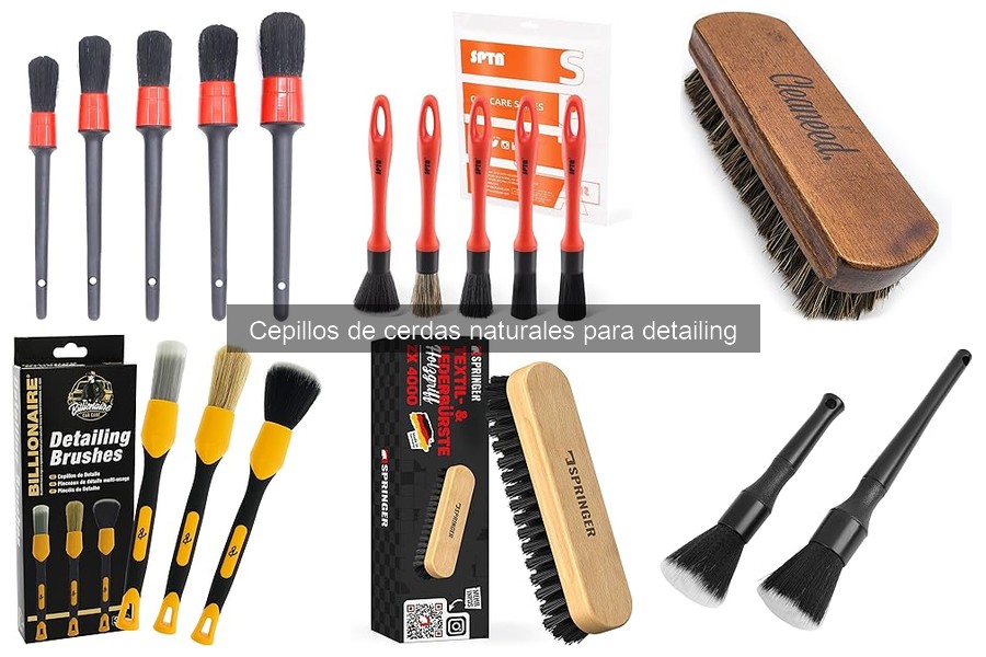 Dónde comprar cepillos de cerdas naturales para detailing