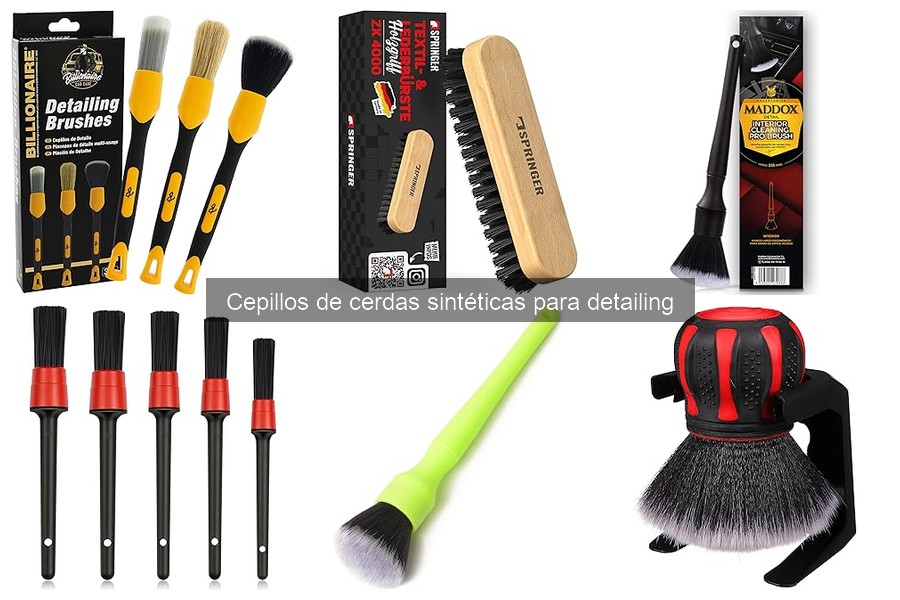 Dónde comprar cepillos de cerdas sintéticas para detailing