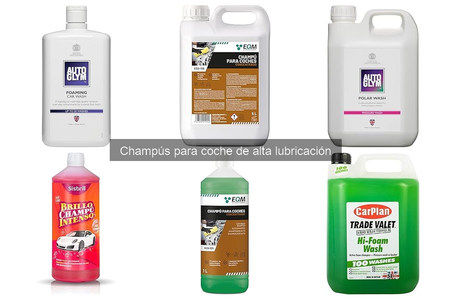Dónde comprar champús de alta lubricación para coche