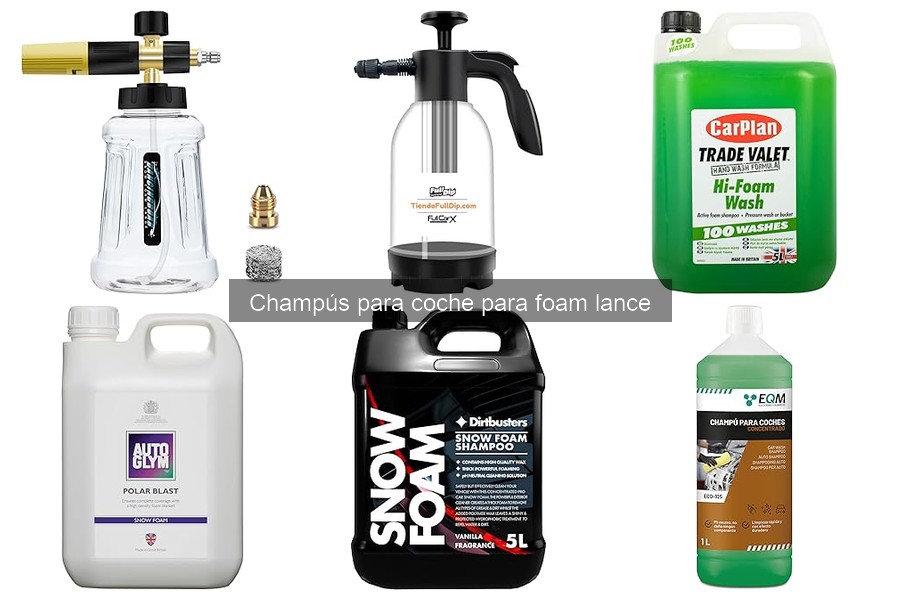 Dónde comprar champús para coche para foam lance