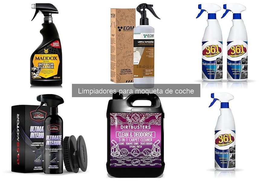 Dónde comprar limpiadores para moquetas de coche