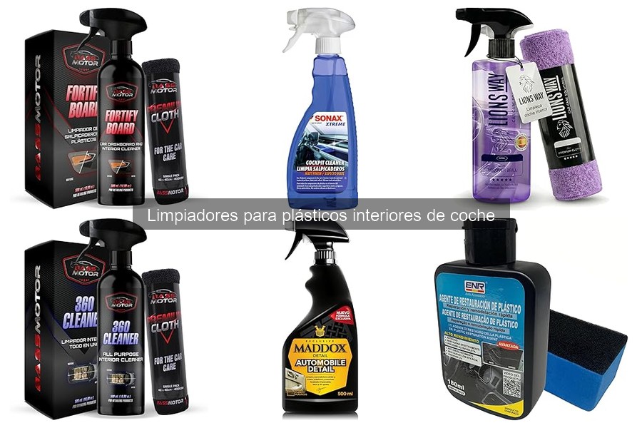 Dónde comprar limpiadores para plásticos interiores de coche