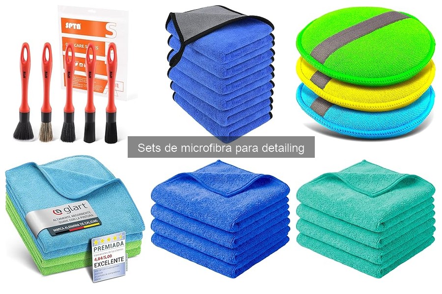 Dónde comprar sets de microfibra para detailing de coche