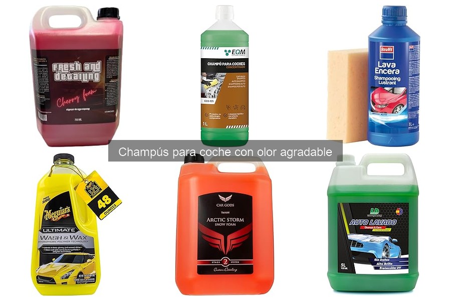 Efectividad de champús para coche con olor agradable
