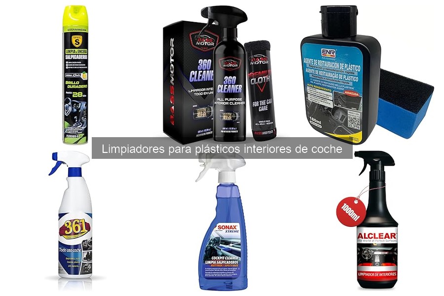 Efectividad de limpiadores caseros para plásticos interiores
