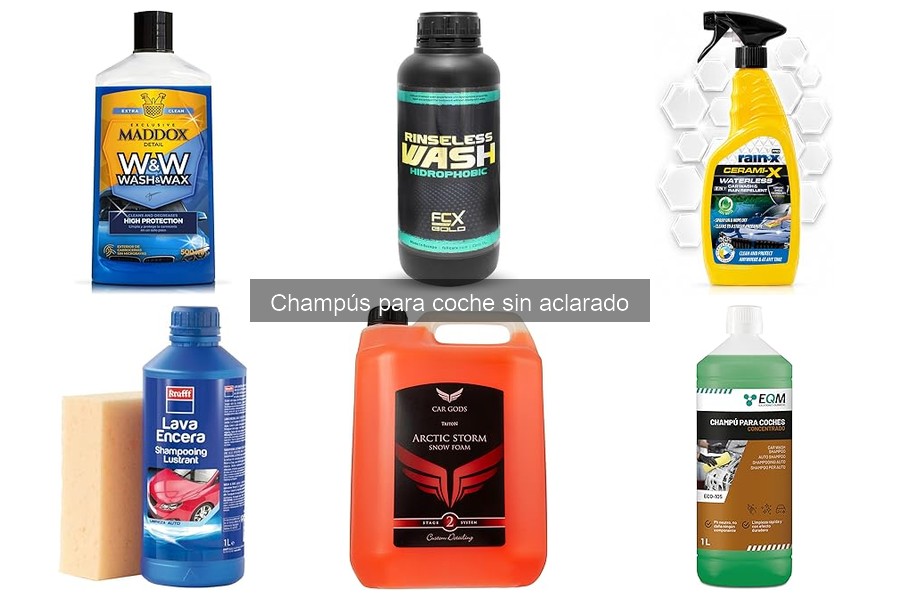 Efectividad de los champús para coche sin aclarado