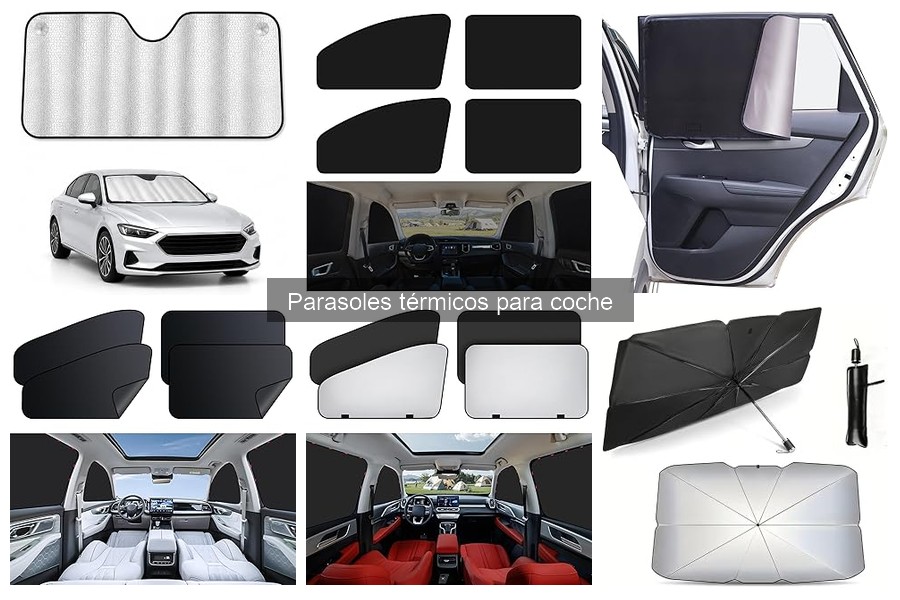 Efectos del sol en el interior del coche sin parasoles térmicos