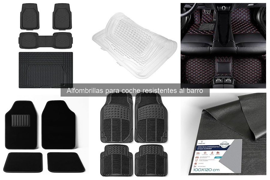 Eficacia de alfombrillas resistentes al barro en distintas condiciones