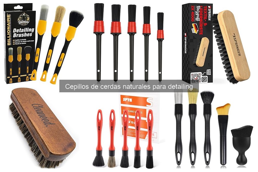 Eficacia de Cepillos de Cerdas Naturales en Coches de Lujo
