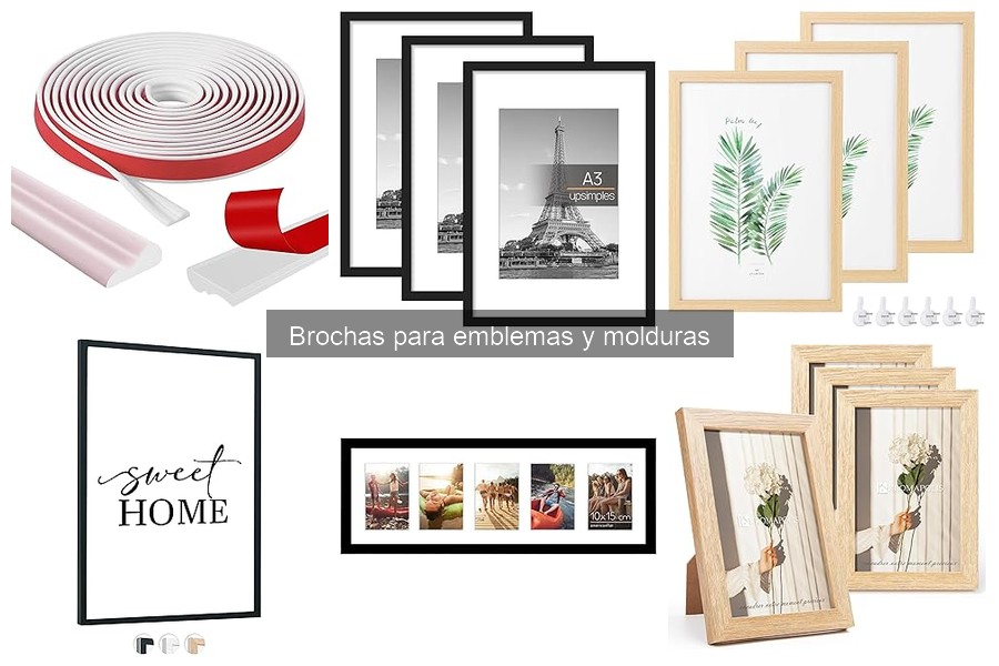 Errores comunes al elegir brochas para emblemas y molduras