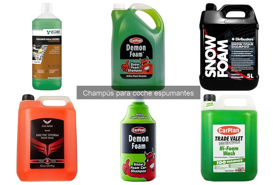 Errores comunes al elegir champús espumantes para coche