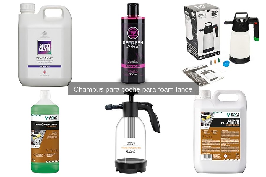 Errores comunes al usar champús con foam lance para coches