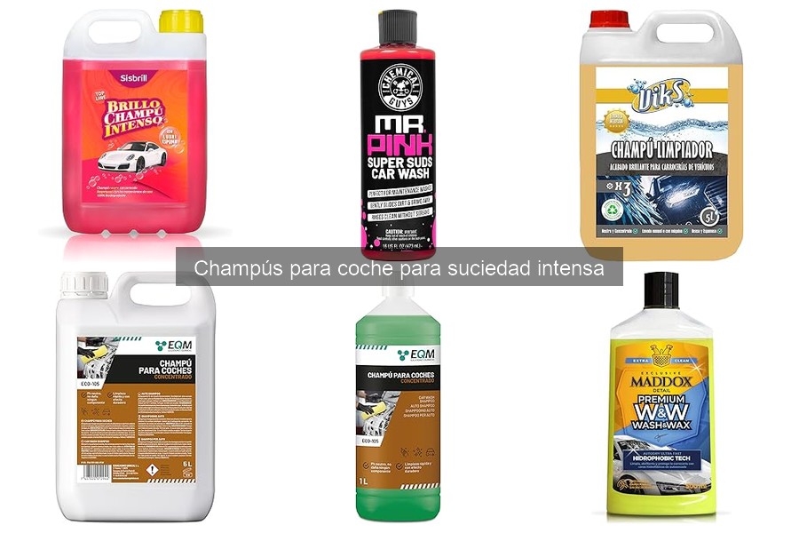 Errores comunes al usar champús para coche intensos