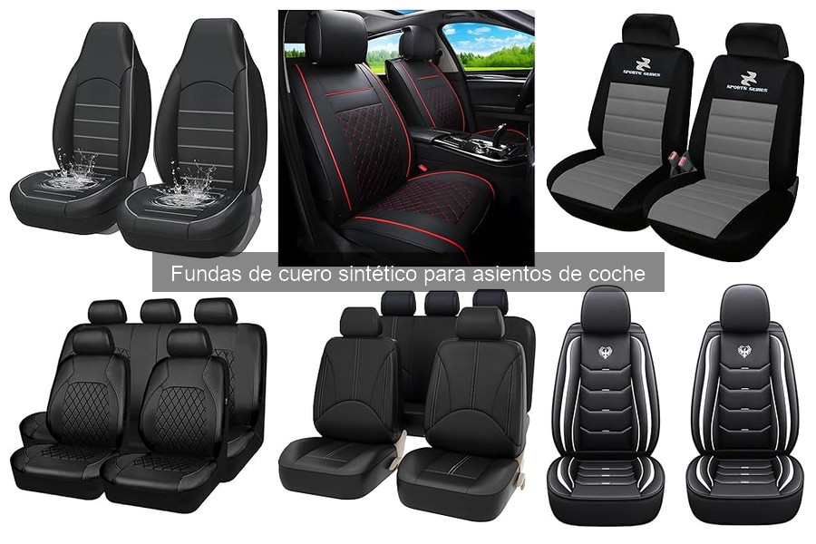 Fundas de cuero sintético personalizadas para asientos de coche