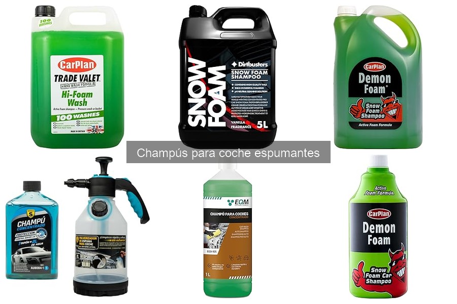 Guía de compra: Champús espumantes para coche