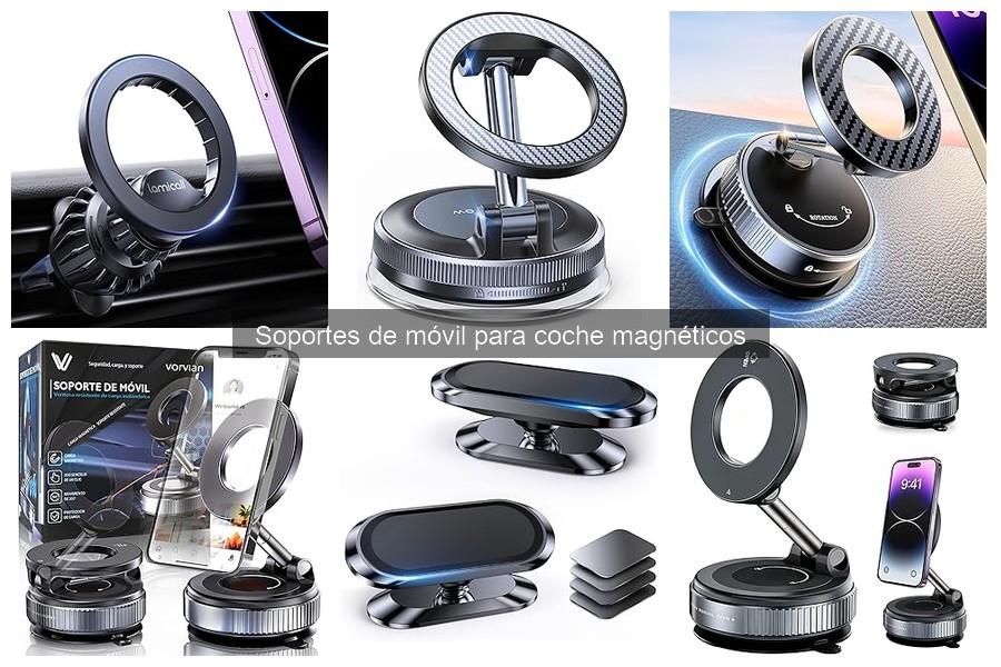 Guía de instalación de soportes móviles magnéticos para coche