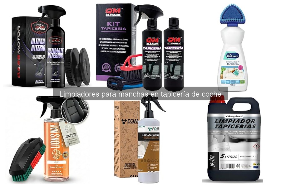 Guía para Usar Limpiadores de Manchas en Tapicería de Coche