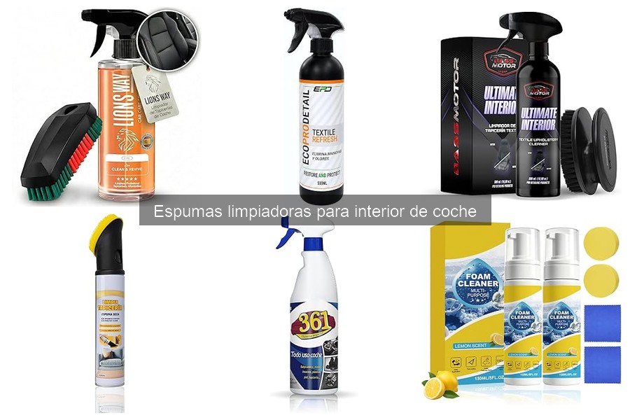 Ingredientes Clave en Espumas Limpiadoras para Coche