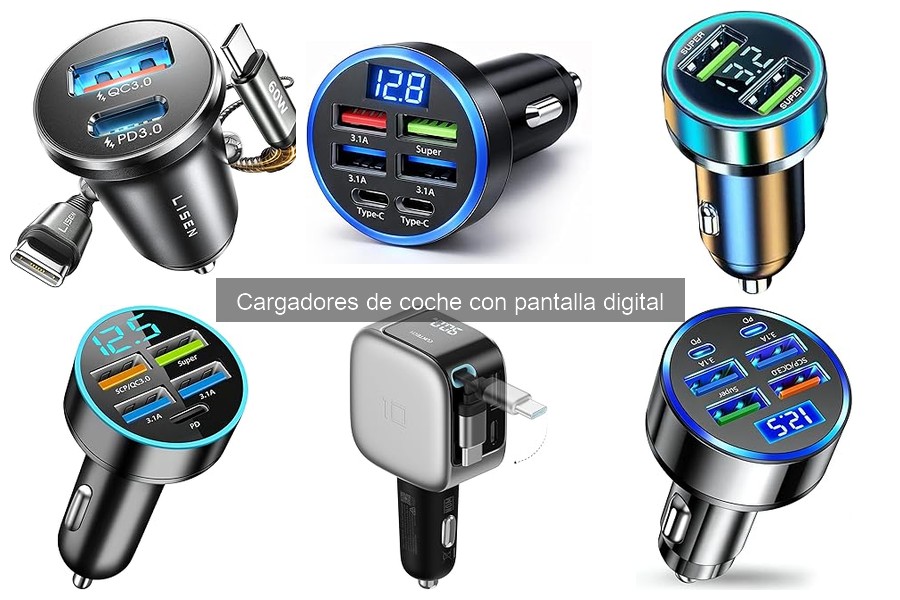 Innovaciones en Cargadores de Coche con Pantalla Digital