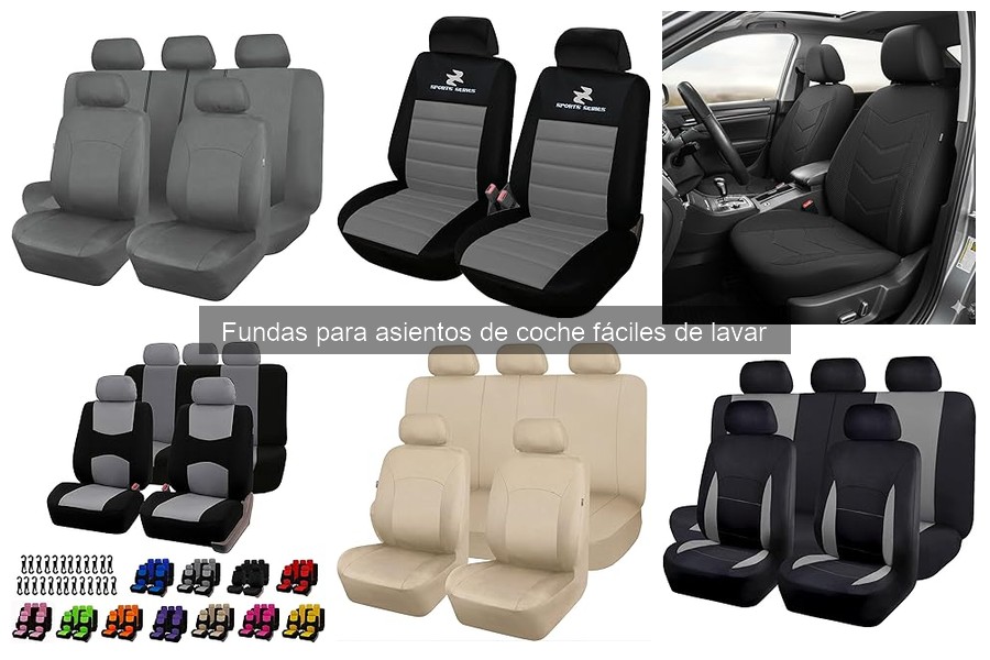 Instalación de Fundas para Asientos de Coche Fáciles de Lavar
