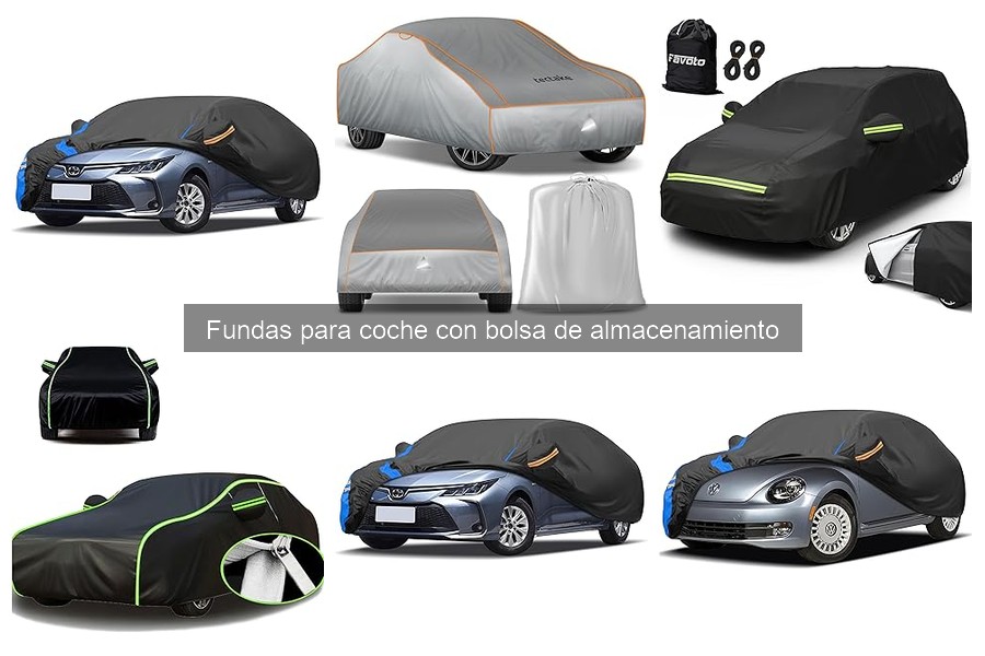 Las mejores fundas para coche con bolsa de almacenamiento