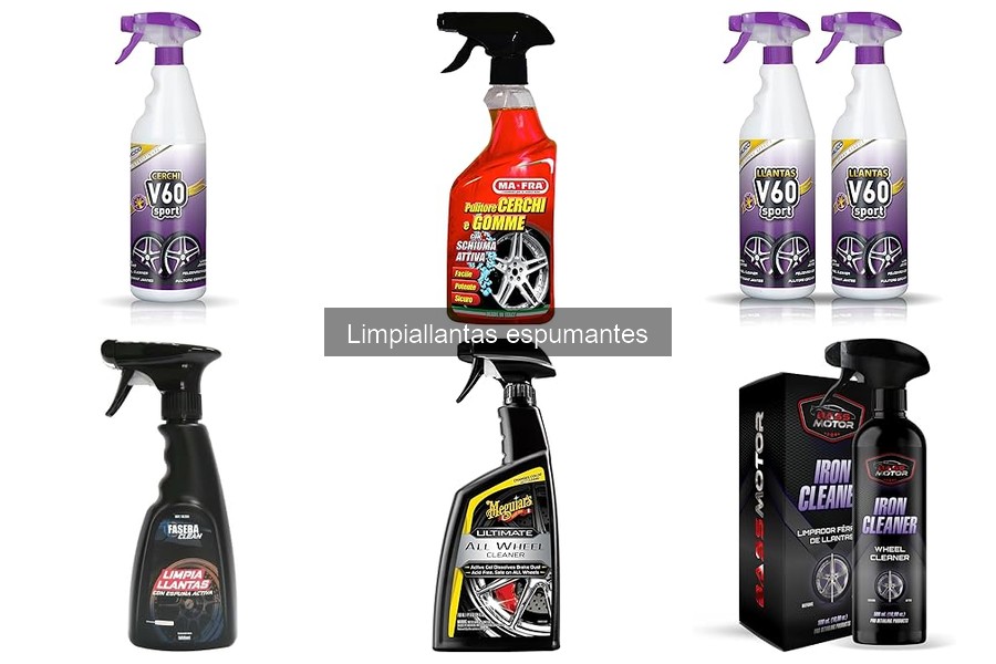 Limpiallantas espumantes recomendados para coches específicos