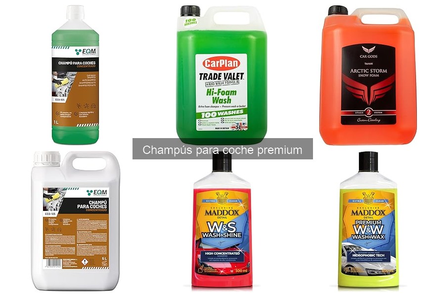 Mantén el brillo de tu coche con champús premium