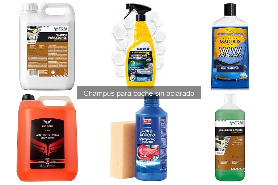 Mantén el brillo de tu coche con champús sin aclarado