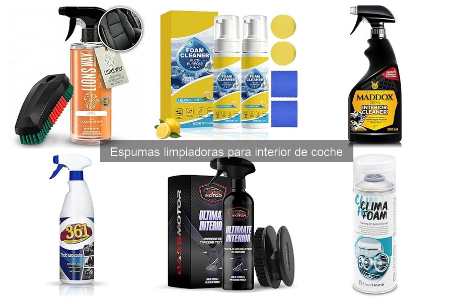 Mantén el interior de tu coche tras usar espuma limpiadora