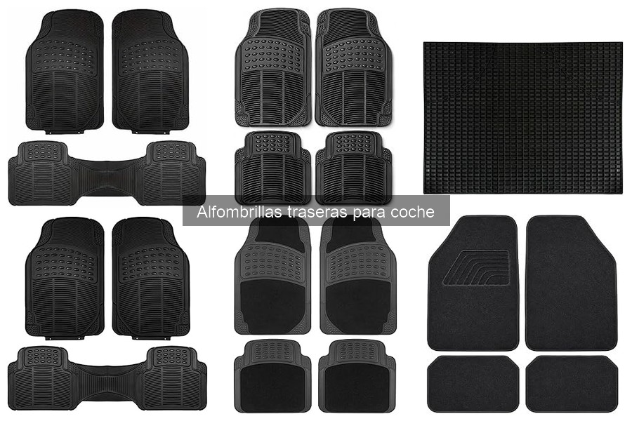 Mantenimiento de alfombrillas traseras para coche