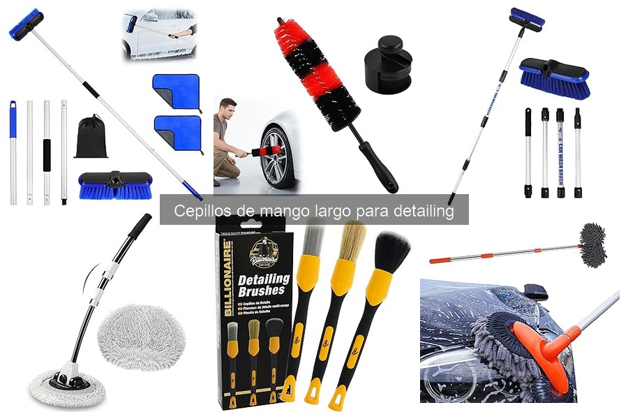 Mantenimiento de Cepillos de Mango Largo para Detailing