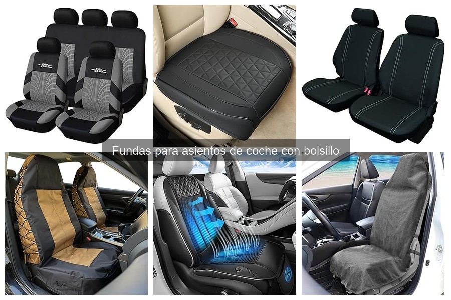 Mantenimiento de fundas para asientos de coche con bolsillo