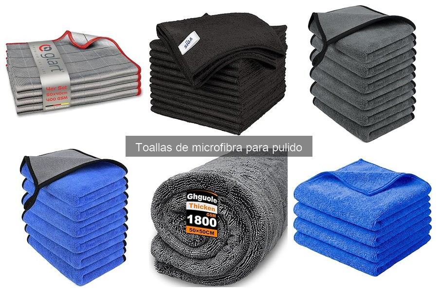 Mantenimiento de toallas de microfibra para pulido de coche