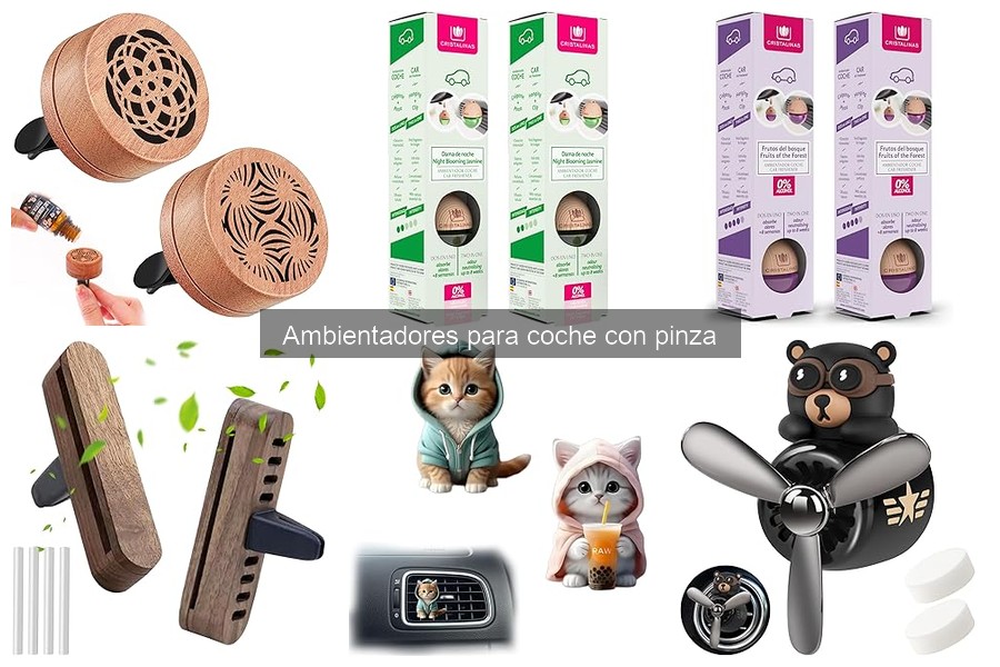Mejores ambientadores con pinza para coche en 2023